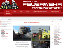 Tablet Screenshot of feuerwehr-warsingsfehn.de